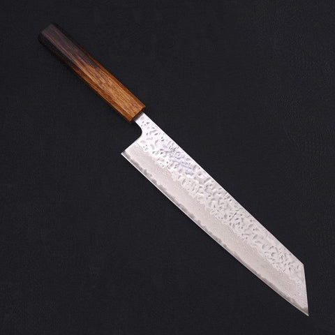 Kiritsuke AUS-10 Mirror Tsuchime Damascus Yaki Urushi Handle 240mm (9.4”)-[Musashi]-[Japanese-Kitchen-Knives]