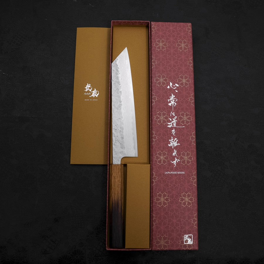 Kiritsuke AUS-10 Nashiji Damascus Yaki Urushi Handle 210mm (8.3