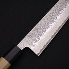 Kiritsuke AUS-10 Tsuchime Damascus Buffalo Magnolia Handle 210mm (8.3”)-[Musashi]-[Japanese-Kitchen-Knives]