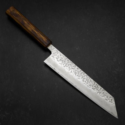Kiritsuke AUS-10 Tsuchime Damascus Sumi Urushi Handle 210mm (8.3”)-[Musashi]-[Japanese-Kitchen-Knives]