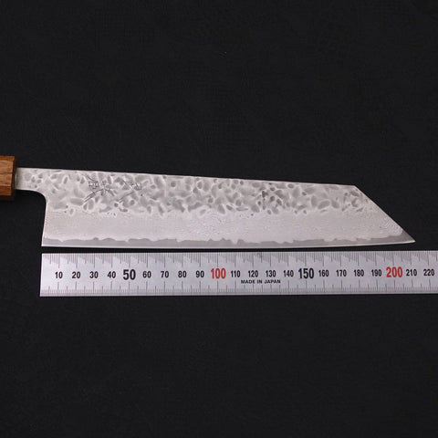 Kiritsuke AUS-10 Tsuchime Damascus Yaki Urushi Handle 210mm (8.3”)-[Musashi]-[Japanese-Kitchen-Knives]