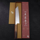 Kiritsuke AUS-10 Wave Nickel Damascus Yaki Urushi Handle 210mm (8.3”)-[Musashi]-[Japanese-Kitchen-Knives]