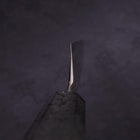 Kiritsuke Blue Steel #1 Suminagashi Black Ishime Handle 200mm (7.9”)-[Musashi]-[Japanese-Kitchen-Knives]