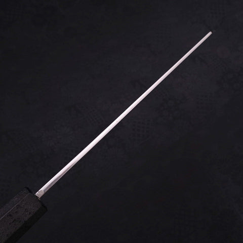 Kiritsuke Blue Steel #1 Suminagashi Black Ishime Handle 200mm (7.9”)-[Musashi]-[Japanese-Kitchen-Knives]