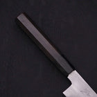 Kiritsuke Blue Steel #1 Suminagashi Buffalo Ebony Handle 200mm (7.9”)-[Musashi]-[Japanese-Kitchen-Knives]