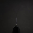 Kiritsuke Blue Steel #2 Damascus Buffalo Ebony Handle 200mm-[Musashi]-[Japanese-Kitchen-Knives]