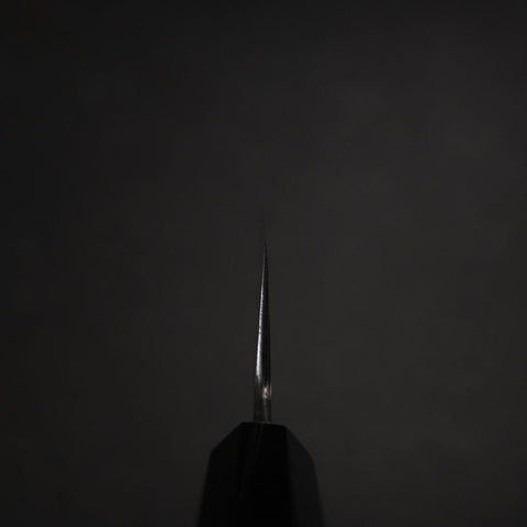 Kiritsuke Blue Steel #2 Damascus Buffalo Ebony Handle 200mm-[Musashi]-[Japanese-Kitchen-Knives]