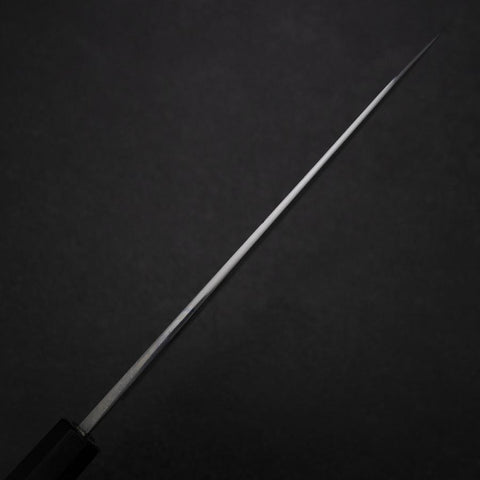 Kiritsuke Blue Steel #2 Damascus Buffalo Ebony Handle 200mm-[Musashi]-[Japanese-Kitchen-Knives]