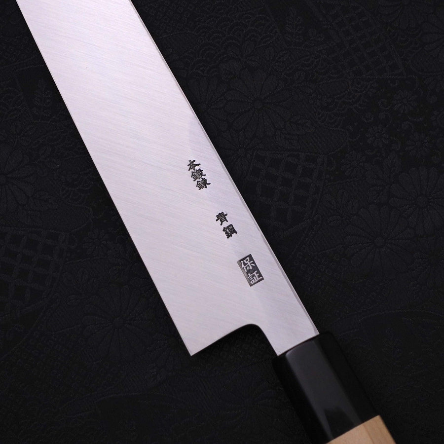 切付 片刃 青紙2号 霞 朴木八角水牛柄 240mm – MUSASHI