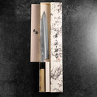 Kiritsuke Blue Steel #2 Kasumi Buffalo Magnolia Handle 270mm-[Musashi]-[Japanese-Kitchen-Knives]
