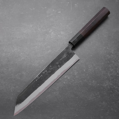 Kiritsuke Blue Steel #2 Kurouchi Buffalo Ebony Handle 210mm (8.3”)-[Musashi]-[Japanese-Kitchen-Knives]
