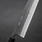Kiritsuke Blue Steel #2 Kurouchi Buffalo Ebony Handle 210mm (8.3”)-[Musashi]-[Japanese-Kitchen-Knives]