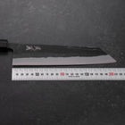 Kiritsuke Blue Steel #2 Kurouchi Buffalo Ebony Handle 210mm (8.3”)-[Musashi]-[Japanese-Kitchen-Knives]