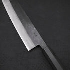 Kiritsuke Blue Steel #2 Kurouchi Damascus Buffalo Ebony Handle 210mm (8.3”)-[Musashi]-[Japanese-Kitchen-Knives]