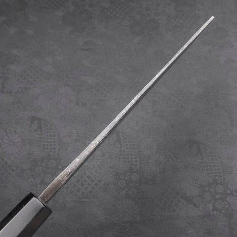 Kiritsuke Blue Steel #2 Kurouchi Damascus Buffalo Ebony Handle 210mm (8.3”)-[Musashi]-[Japanese-Kitchen-Knives]