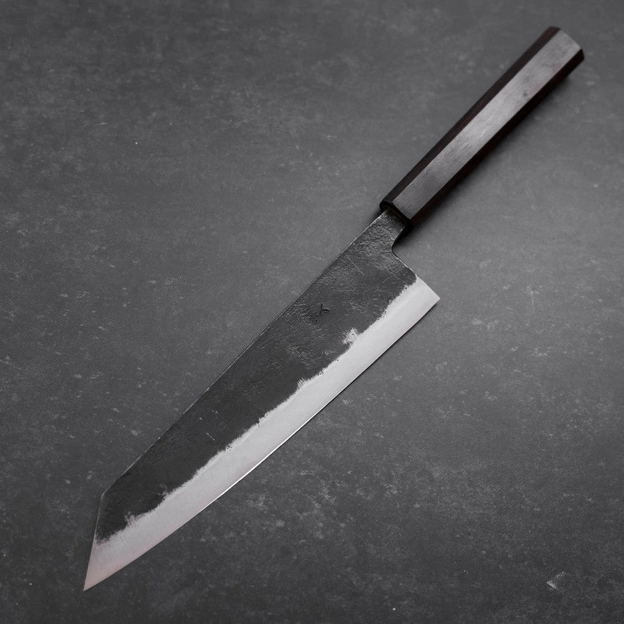 切付 青紙2号 黒打 ダマスカス 黒檀水牛柄 210mm – MUSASHI