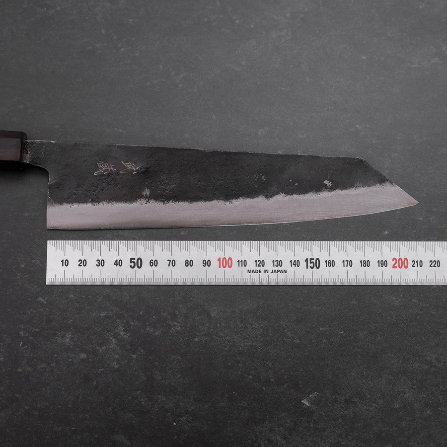 切付 青紙2号 黒打 ダマスカス 黒檀水牛柄 210mm – MUSASHI
