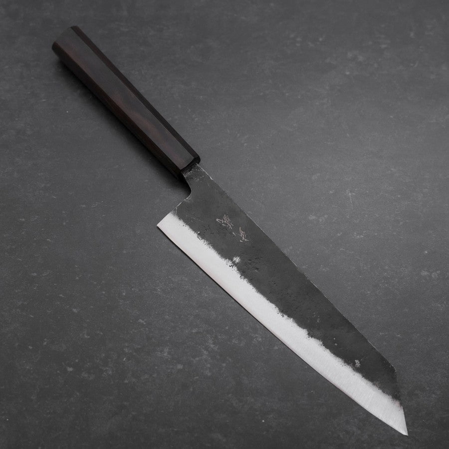 切付 青紙2号 黒打 ダマスカス 黒檀水牛柄 210mm – MUSASHI