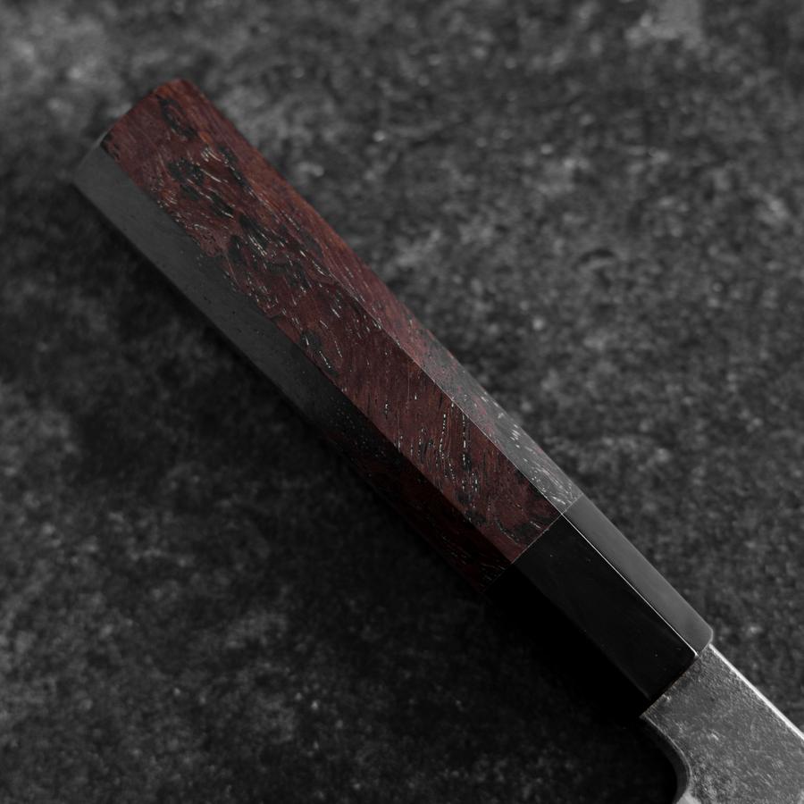 切付 青紙2号 黒打 ダマスカス 黒檀水牛柄 210mm – MUSASHI