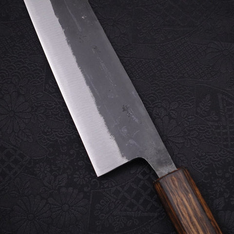 Kiritsuke Blue Steel #2 Kurouchi Sumi Urushi Handle 210mm (8.3”)-[Musashi]-[Japanese-Kitchen-Knives]
