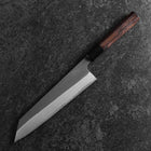Kiritsuke Blue Super Kurouchi Damascus Buffalo Ebony Handle 210mm-[Musashi]-[Japanese-Kitchen-Knives]