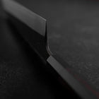 Kiritsuke Blue Super Kurouchi Damascus Buffalo Ebony Handle 210mm-[Musashi]-[Japanese-Kitchen-Knives]