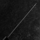 Kiritsuke Blue Super Kurouchi Damascus Buffalo Ebony Handle 210mm-[Musashi]-[Japanese-Kitchen-Knives]