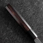 Kiritsuke Blue Super Kurouchi Damascus Buffalo Ebony Handle 210mm-[Musashi]-[Japanese-Kitchen-Knives]