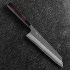 Kiritsuke Blue Super Kurouchi Damascus Buffalo Ebony Handle 210mm-[Musashi]-[Japanese-Kitchen-Knives]