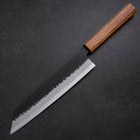 Kiritsuke Blue Super Kurouchi Tsuchime Oak Handle 210mm-[Musashi]-[Japanese-Kitchen-Knives]