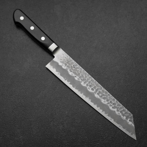 Kiritsuke Blue Super Tsuchime Black Western Handle 210mm (8.3”)-[Musashi]-[Japanese-Kitchen-Knives]
