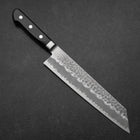 Kiritsuke Blue Super Tsuchime Black Western Handle 210mm-[Musashi]-[Japanese-Kitchen-Knives]