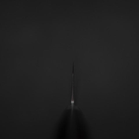 Kiritsuke Blue Super Tsuchime Brown Western Handle 210mm-[Musashi]-[Japanese-Kitchen-Knives]