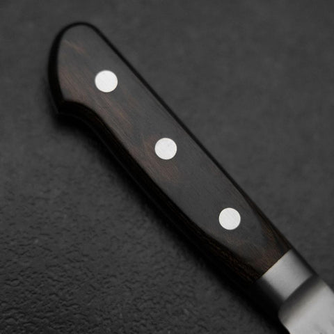 Kiritsuke Blue Super Tsuchime Brown Western Handle 210mm-[Musashi]-[Japanese-Kitchen-Knives]