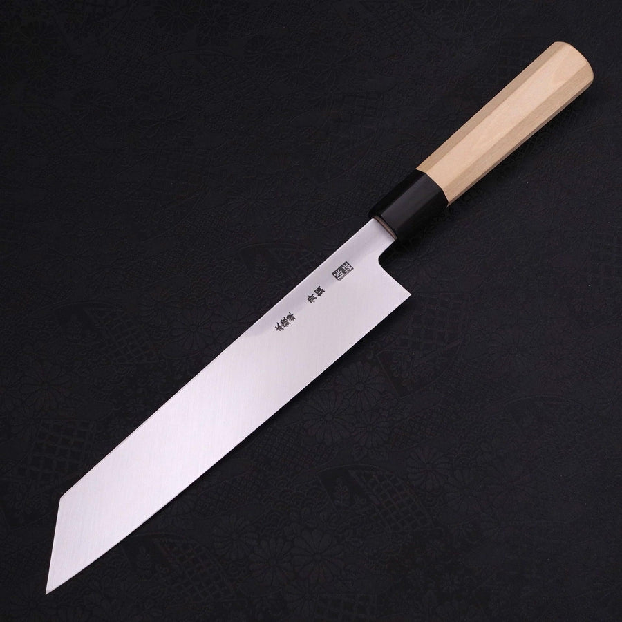 Kiritsuke Blue steel #2 Kasumi Buffalo Magnolia Handle 240mm-Blue steel #2-Kasumi-Japanese Handle-[Musashi]-[Japanese-Kitchen-Knives]