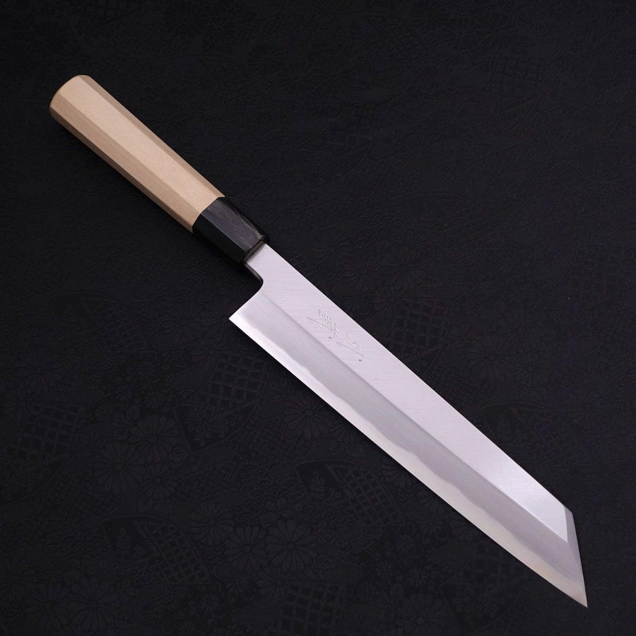 Kiritsuke Blue steel #2 Kasumi Buffalo Magnolia Handle 240mm-Blue steel #2-Kasumi-Japanese Handle-[Musashi]-[Japanese-Kitchen-Knives]