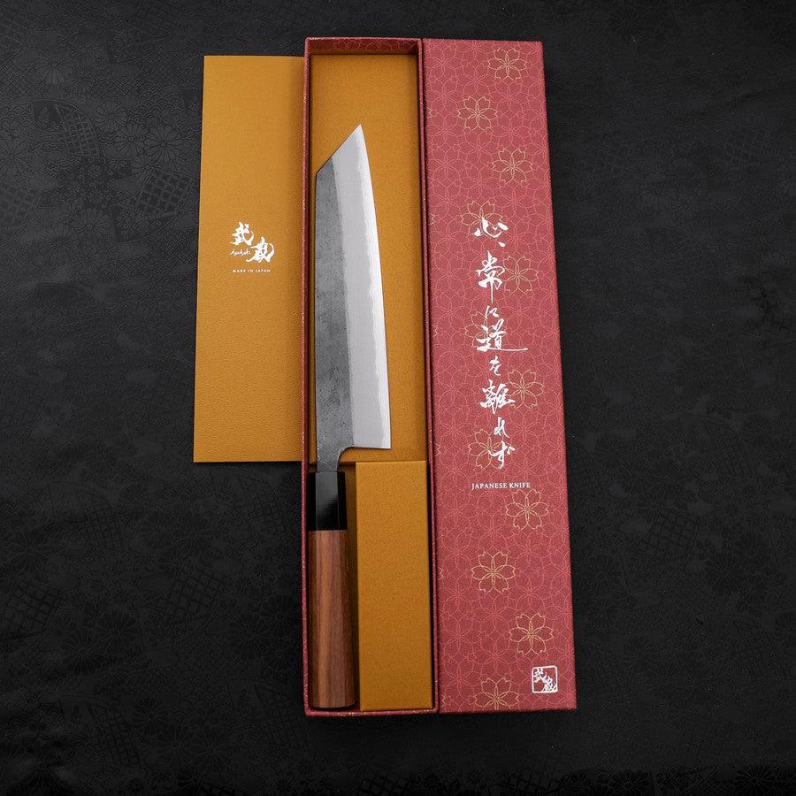 切付青紙2號鋼黑打水牛柚木柄210mm – MUSASHI