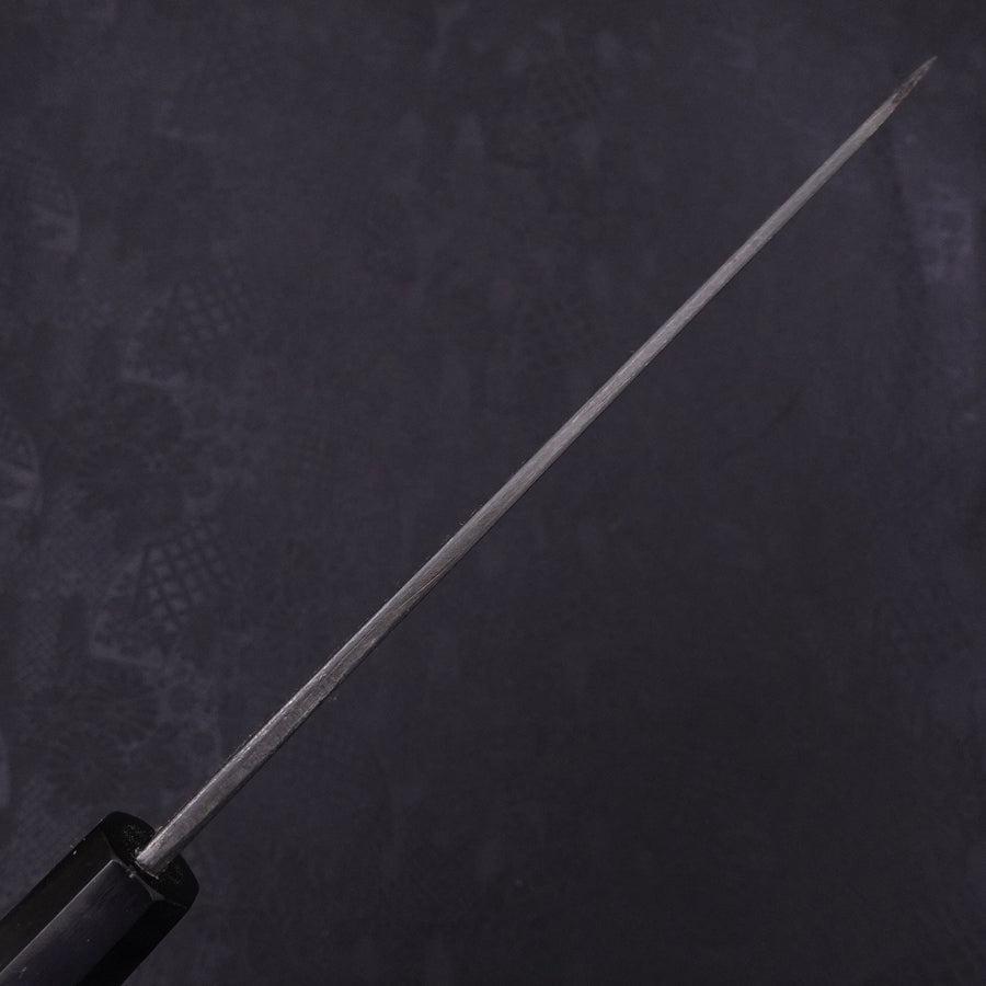 Kiritsuke Blue steel #2 Kurouchi Chokin Tiger-Bamboo Buffalo Ebony Handle 210mm-Blue steel #2-Kurouchi-Japanese Handle-[Musashi]-[Japanese-Kitchen-Knives]