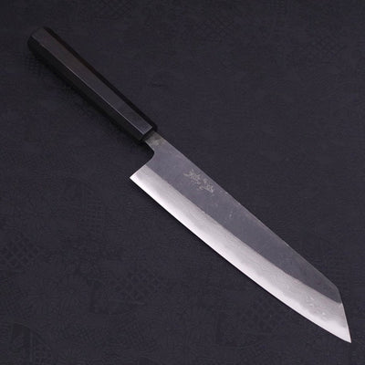 Kiritsuke Blue steel #2 Kurouchi Damascus Buffalo Ebony Handle 210mm-Blue steel #2-Damascus-Japanese Handle-[Musashi]-[Japanese-Kitchen-Knives]