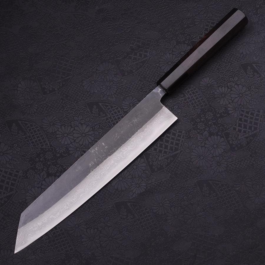Kiritsuke Blue steel #2 Kurouchi Damascus Buffalo Ebony Handle 240mm-Blue steel #2-Damascus-Japanese Handle-[Musashi]-[Japanese-Kitchen-Knives]