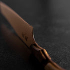 Kiritsuke Bread knife VG-10 Mirror Damascus Maple Handle 210mm - Brown-[Musashi]-[Japanese-Kitchen-Knives]