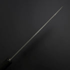 Kiritsuke Cobalt Stainless HRC62 Kurouchi Damascus Buffalo Ebony Handle 210mm (8.3”)-[Musashi]-[Japanese-Kitchen-Knives]
