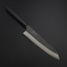 Kiritsuke Cobalt Stainless HRC62 Kurouchi Damascus Buffalo Ebony Handle 210mm (8.3”)-[Musashi]-[Japanese-Kitchen-Knives]
