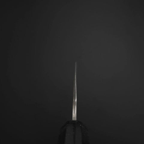 Kiritsuke Cobalt Stainless HRC62 Kurouchi Damascus Buffalo Ebony Handle 210mm-[Musashi]-[Japanese-Kitchen-Knives]