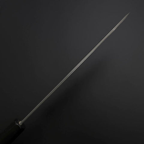 Kiritsuke Cobalt Stainless HRC62 Kurouchi Damascus Buffalo Ebony Handle 210mm-[Musashi]-[Japanese-Kitchen-Knives]