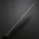 Kiritsuke Cobalt Stainless HRC62 Kurouchi Damascus Buffalo Ebony Handle 240mm (9.4”)-[Musashi]-[Japanese-Kitchen-Knives]
