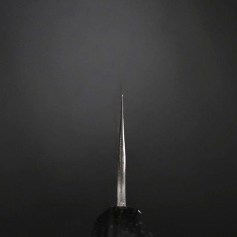 Kiritsuke Cobalt Stainless HRC62 Kurouchi Damascus Buffalo Ebony Handle 240mm-[Musashi]-[Japanese-Kitchen-Knives]