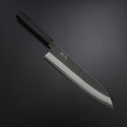 Kiritsuke Cobalt Stainless HRC62 Kurouchi Damascus Buffalo Ebony Handle 240mm-[Musashi]-[Japanese-Kitchen-Knives]