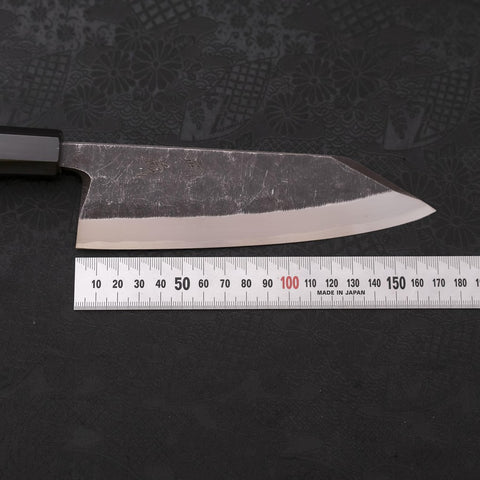 Kiritsuke Deba Blue Steel #2 Kurouchi Buffalo Wenge Handle 165mm (6.5”)-[Musashi]-[Japanese-Kitchen-Knives]