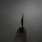 Kiritsuke Deba Honyaki Silver Steel #3 Mirror Buffalo Ebony Handle 180mm (7”)-[Musashi]-[Japanese-Kitchen-Knives]